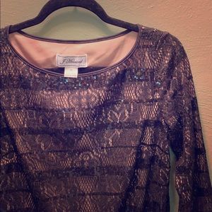 Black 3/4 sleeve dress